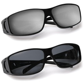 Fit Over Wrap Sunglasses Polarized Lens Wear Over Eyeglasses 100% UV Protection for Men and Women