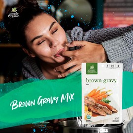 Simply Organic Brown Gravy Mix, Certified Organic, Gluten-Free | 1 oz
