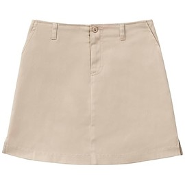 Classroom Big Girls' Stretch Fly Front Scooter Printed Skirt, Khaki, 10