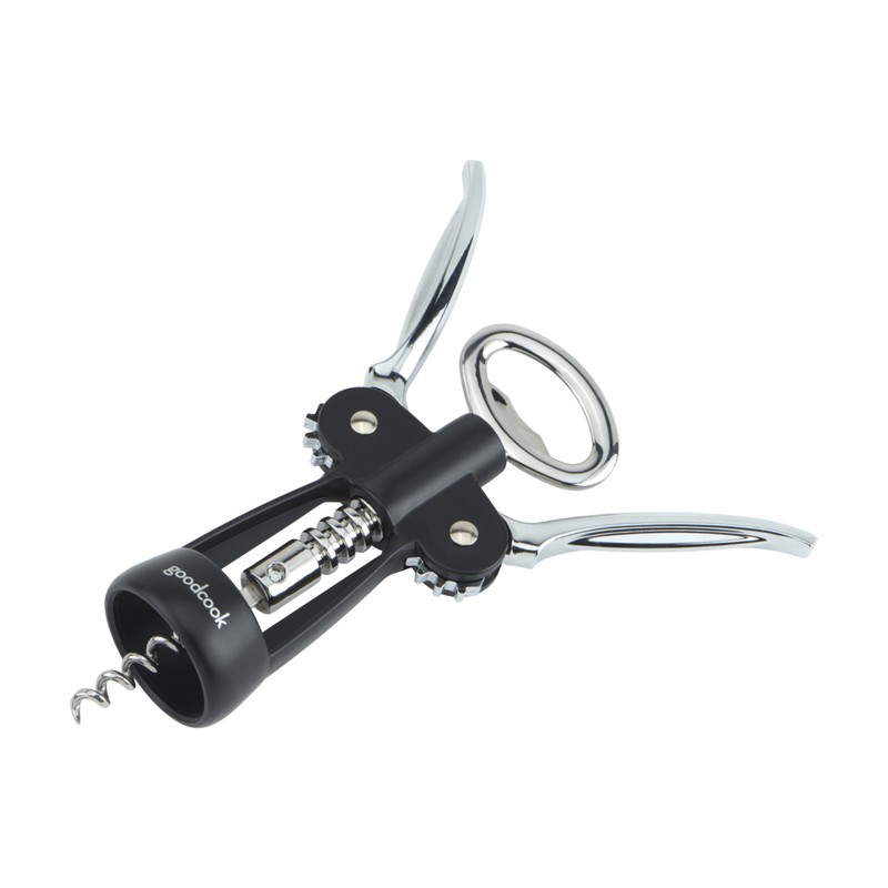 GoodCook Gourmet Deluxe Winged Corkscrew, Stainless Steel Worm, Universal Fit