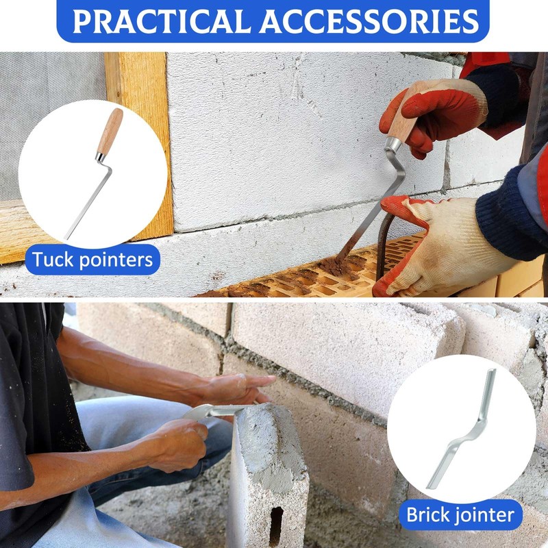 Flutesan 9 Pcs Tile Grout Masonry Mortar Bag Set Include