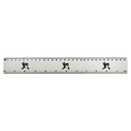 'Happy Orca Whale' 30cm (12 Inch) White Plastic Ruler (RL00089480)