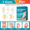 Blister Plasters for Feet - 30ct Mixed Size Hydrocolloid Gel