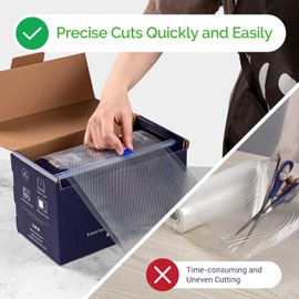 GERYON Vacuum Sealer Bags for Food, 8x120ft Rolls with Slide Cutter for All Vacuum Sealer Machine, BPA-Free, Safe for Food Storage, Meal Prep and Sous Vide