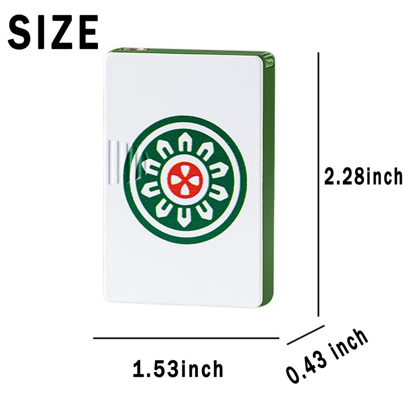 MYCHUS Torch Lighter, Cool, Mahjong Shape Design, Fillable, Adjustable, Windproof