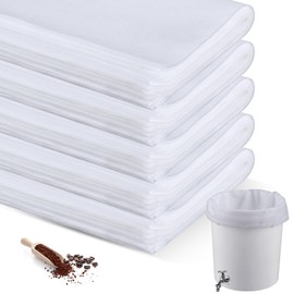 Cinnvoice 100 Pcs 20" x 20" Commercial Home Cold Brew Coffee Filter Bags with Drawstring, Disposable for Commercial Home Cold Brew Coffee Makers