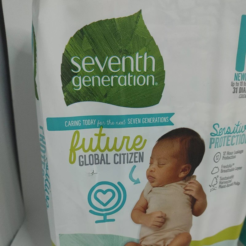 Seventh generation newborn diapers Sensitive protection 124 count 4 packs
