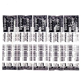 Zebra 0.5mm Black Gel Ink Refill (RJSB5-BK), for Zebra Multi Function Pen Shabo X Ballpoint Pen, × 5 Pack/total 5 pcs (Japan Import) [Komainu-Dou Original Package]