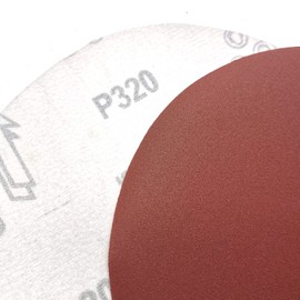 LUXUFUL 40 Pcs 7-Inch 320Grit Hook and Loop Sanding Discs Sandpaper for Random Orbit Sander