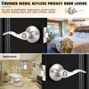 Gobrico Privacy Door Handles in Brushed Nickel Door Knob with