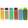 HHB Eclipse Assorted Refillable Electronic Regular Flame Lighter W/Silicone Sleeve,