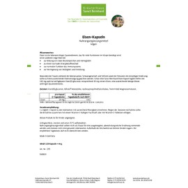 Sanct Bernhard Iron 120 Capsules Pack of 45 g