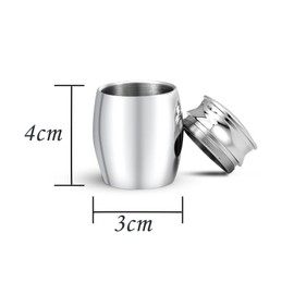 KunBead Jewelry Small Mini Urns for Ashes Keepsake Decorative Memorial Cremation Pet Dog Paw Prints Ash Holder Urns