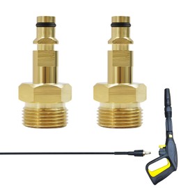 GCNWW for Karcher Hose Connector M22, Quick Connect Pressure Washer Hose Fittings, Brass 1/4" Male Fitting, Pressure Washer Adapter Compatible with Karcher Series Nozzle Guns Hoses Pumps & More
