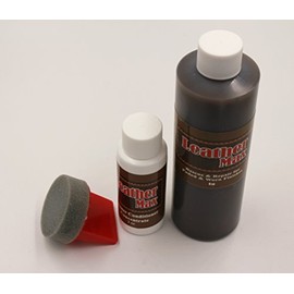 Furniture Leather Max Leather Restorer and Refinish Kit / 8 Oz Restorer / 2 Oz Conditioner/Sponge (Leather Repair) (Vinyl Repair) (Scarlett Red)