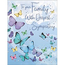 Regal Publishing Occasion Card Sympathy Family - 8 x 6 inches, Green