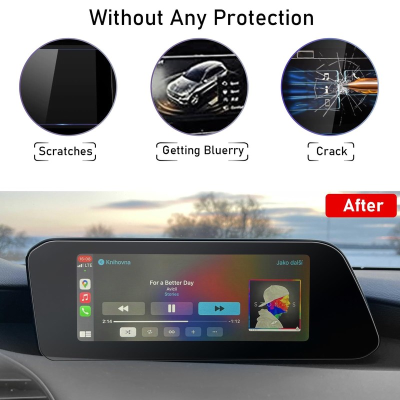 TTCR-II Compatible with MAZDA3 Screen Protector Matte 2019-2024 2025 2026