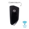 VF Key Case for 3-Button Car Key Leather Cover Key