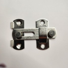Stainless Steel Sliding Bathroom Door Lock Unit 7ea