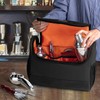 CURMIO Bartender Bag Cocktail Set Storage Carrying Case, Black