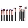 16-teiliges Make-up-Pinsel-Set, rosa, goldfarben, Synthetik, für Foundation, Mischpulver, für Gesicht,
