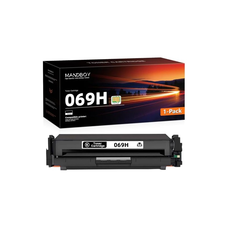 069H Black Toner Cartridge 1-Pack Works with MF753Cdw MF751Cdw LBP674Cdw
