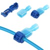 120 Pcs Quick Splice Wire Terminals, Male & Female Blue