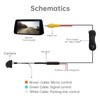 ePathChina Backup/Side View Camera, Waterproof IP68 Night Vision 1080P HD