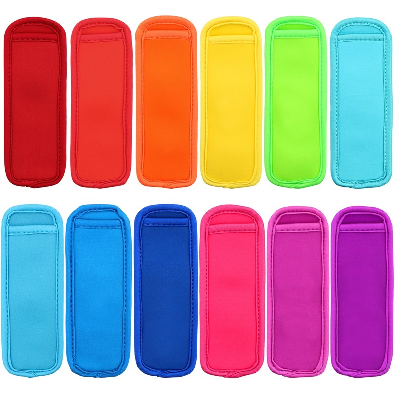 HaiMay - 12 soportes reutilizables para paletas de helado, fundas