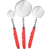 Copkim 3 Pieces Telescoping Inspection Mirror Stainless Steel Extendable Mechanic