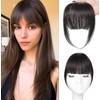 SAKALAKA Clip in Bangs Real Human Hair Wispy Bangs Clip