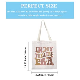 Theatre Life Rehearsal Gift Drama Theater Gift In My Theatre Era Theatre Tote Bag for Actor Performer (Theatre Era Tote CA)