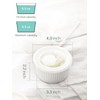 DOWAN Ramekins 8 oz Oven Safe with Lids, Creme brulee