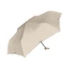 Nakatani Natural Basic Folding Umbrella, UV Fleur, Beige, Hand Open,
