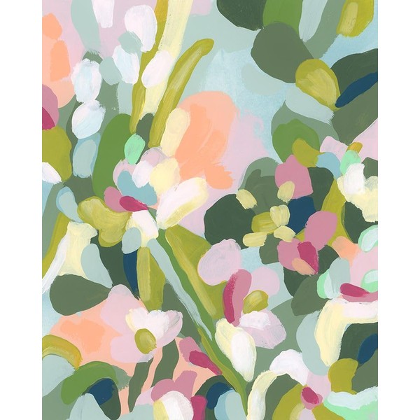 Dew Drop Flowers I Poster Print - June Erica Vess