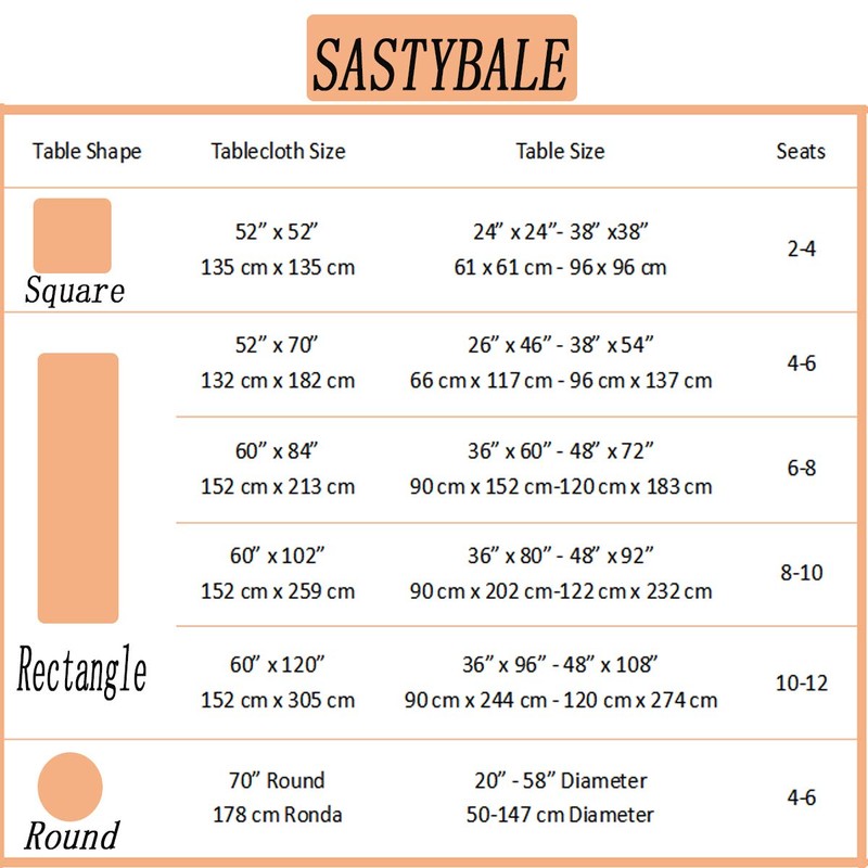 SASTYBALE Jacquard Tablecloth Floral Damask Table Cloth Spill Proof Dust-Proof