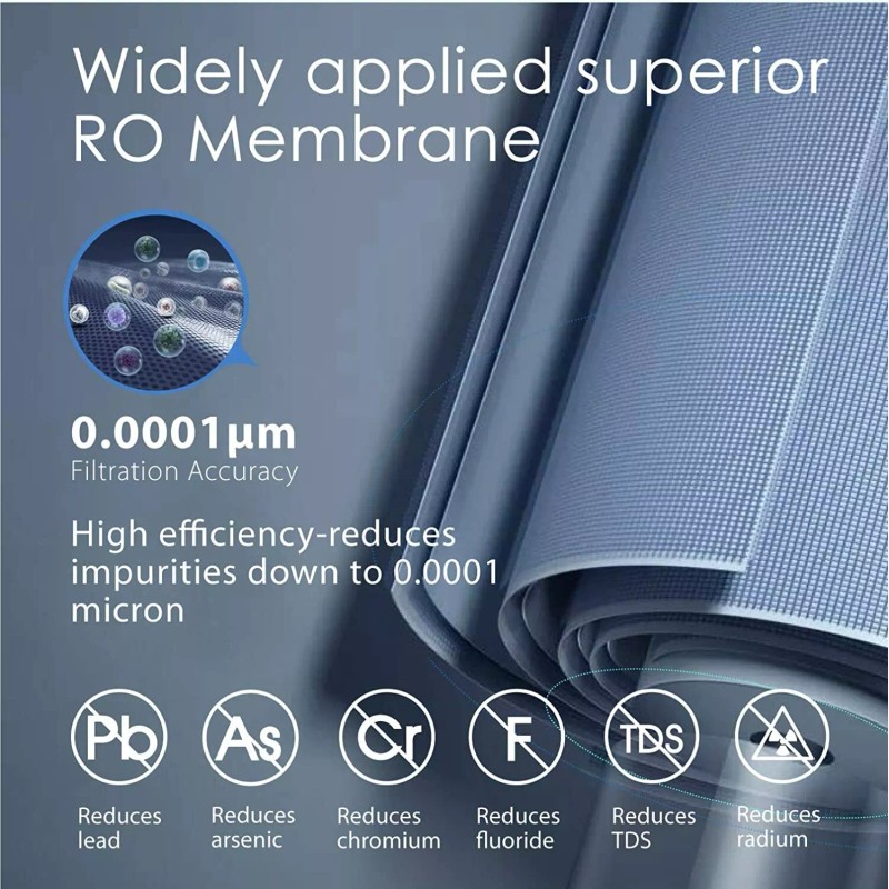 Waterdrop WD-G3-N2RO Filter, Replacement for WD-G3-W Reverse Osmosis System