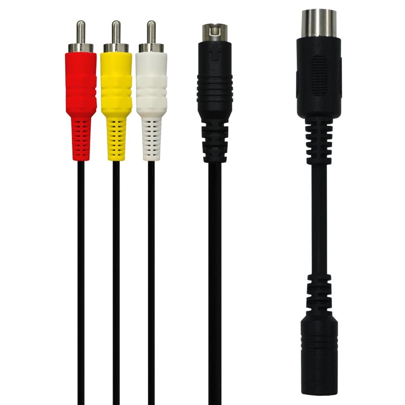 コロンバスサークル（MD1/MD2用）マルチAV端子ケーブル - 「メガドライブ1本体」・「メガドライブ2本体」両方に使えるステレオAV端子ケーブル
