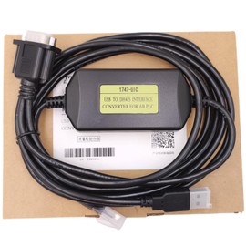 LITKEQ 1747-UIC Programming Cable for AB PLC SLC5/01/02/03/05 and Micrologix 1000 Series, USB to DH485/RS485/RS232, for Allen Bradley 1747-UIC Repalcement