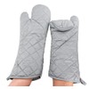 YUANQIAN 17 Inch Extra Long Oven Mitts Heat Resistant Cotton