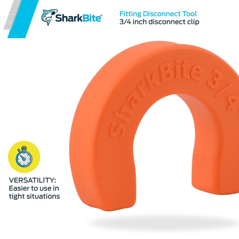 SharkBite 3/4 Inch Disconnect Clip for Push to Connect Brass