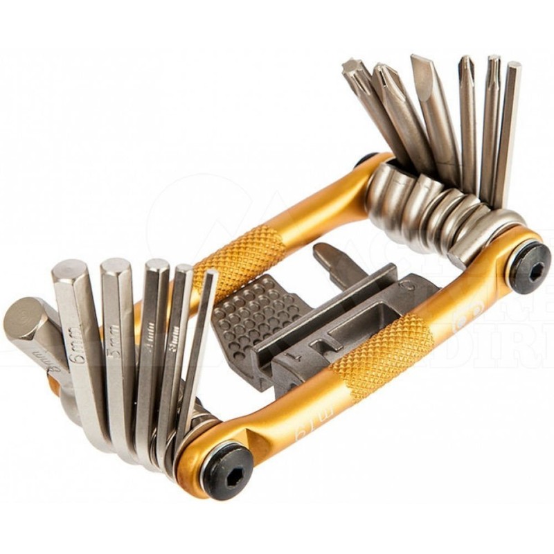 Crank Brothers Multi 19 Tool - Gold/Bicycle Cycling Cycle Road