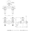 TOTO T250SUN Single Faucet (Lateral Faucet) 2 Openings for Cold