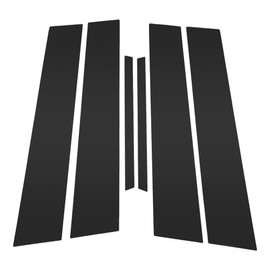 TUCKBOLD 6 Pcs Front Rear Left Right Car Door Pillar Window Trim for Acura TSX 2009-2014 Plastic Black