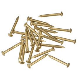 sourcing map Small Tiny Brass Nails 2.8x25mm for DIY Decorative Pictures Wooden Boxes Household Accessories 25pcs