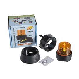 Ferbedo 401017 Flashlight Orange (Flashing Light for Baby Ride-On and Pedal Tractors, Police Cars, Mounting on Vehicle or Steering Wheel) 104017