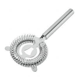 Tongke Cocktail Strainer, Stainless Steel Ice Filter, Spiral Spring Filter, Bar Cocktail Shaker Filter Ice Separator(Sliver)