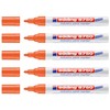 Edding Pack of 5 8750 Markers Special for Industrial Orange