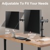 C-MOUNTS Dual Monitor Desk Mount Easily Set Up，Fully Adjustable Monitor