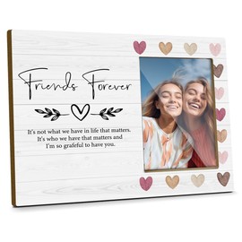 Best Friend Frame Wood Picture Frame Photo Frames for Wall friends Moving Away Gift Picture Frame for Desk Friends Decor Modern Picture Frames Snapshots of Our Friendship Picture Frame 4x6 - Jk0305